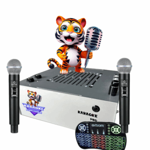 Aparelho verde com 2 Microfones